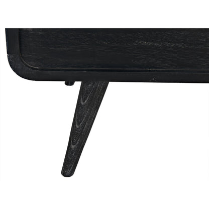 Bart Chest by Noir in cinder black. Made from mindi in a modern style.