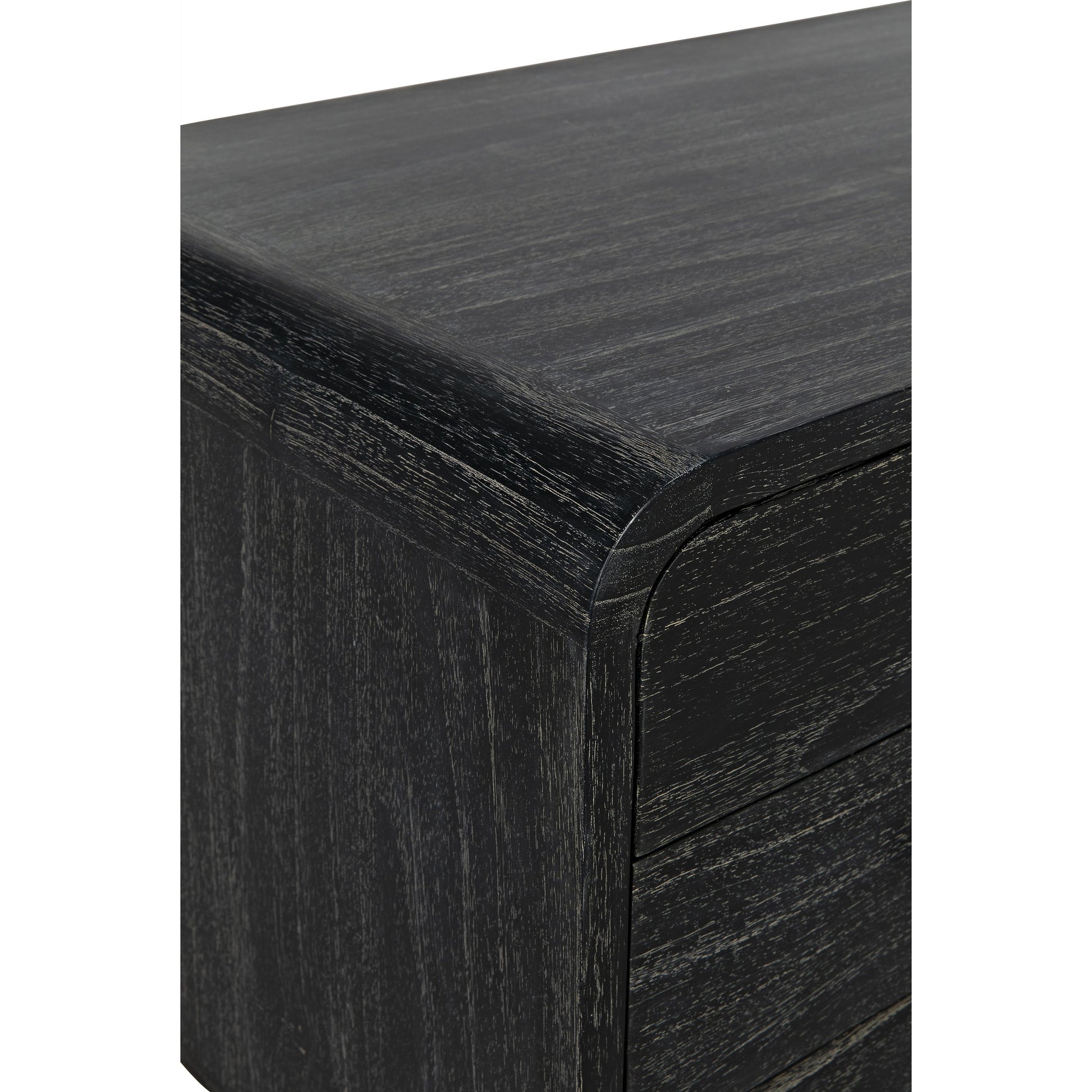 Bart Chest by Noir in cinder black. Made from mindi in a modern style.