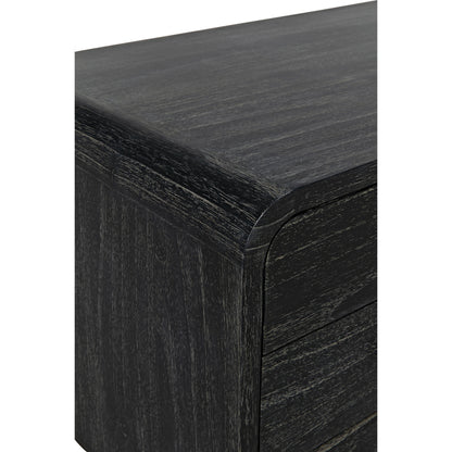 Bart Chest by Noir in cinder black. Made from mindi in a modern style.