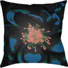 Dark Blue, Dark Green, Black, Dark Brown, Bright Red / 18" x 18"