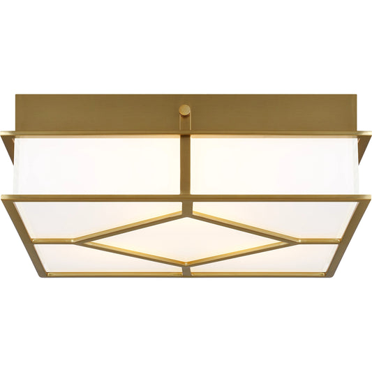 Transom Flush Mount by Visual Comfort & Co. in burnished brass. Made from steel in a transitional style.
