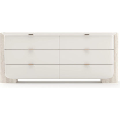 Overlap Dresser by Caracole. Made from stone in a transitional style.