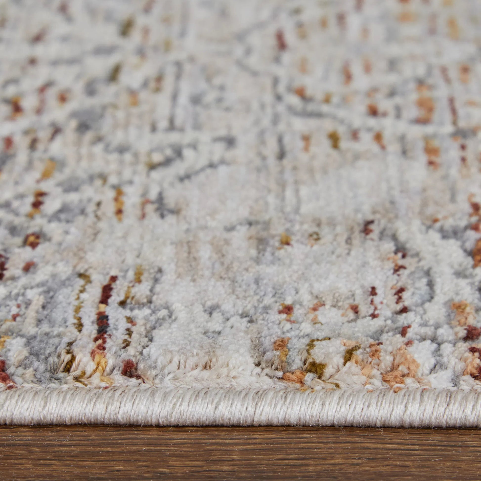 Caprio Transitional Damask Rug - 3961F by Feizy in gray, ivory, tan. Made from polyester, viscose in a unique style.