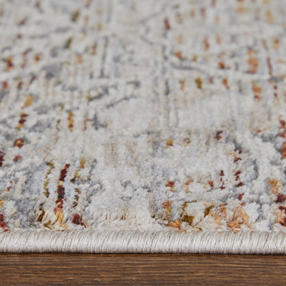 Caprio Transitional Damask Rug - 3961F by Feizy in gray, ivory, tan. Made from polyester, viscose in a unique style.
