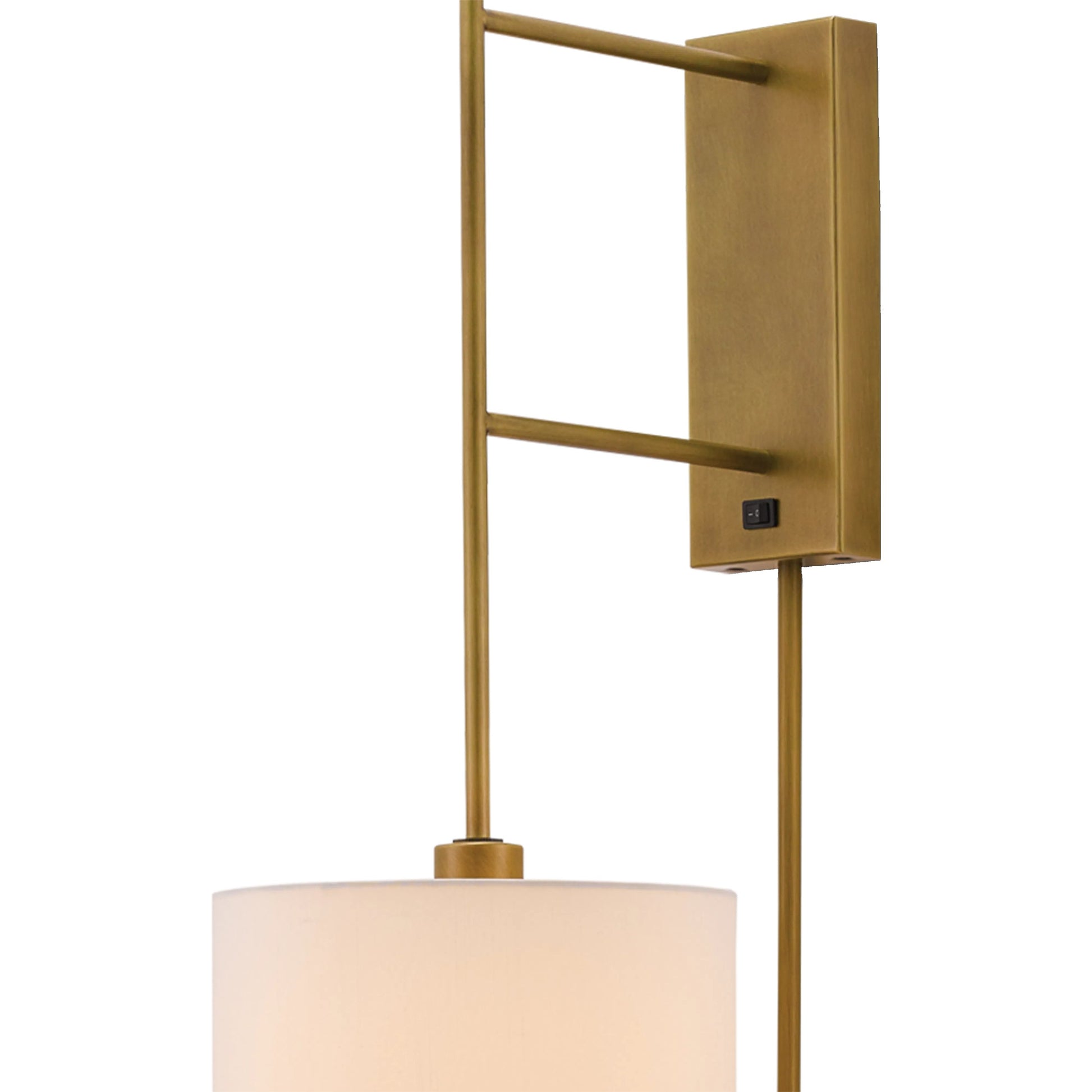 Savill Wall Sconce by Currey and Company in antique brass. Made from metal in a transitional style.
