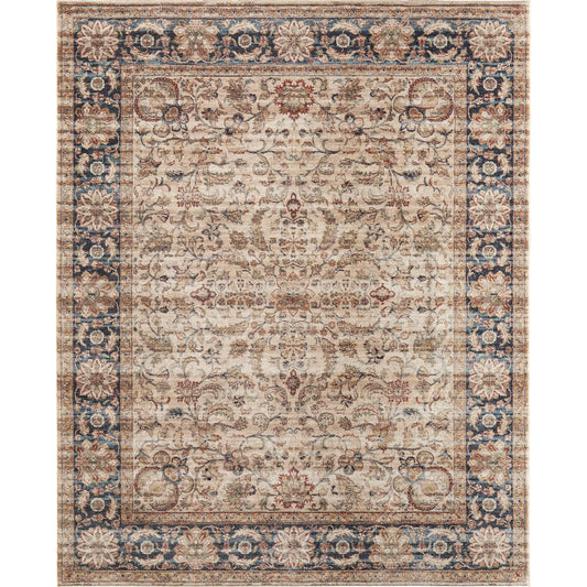 Pearson Traditional Persian PRS39SEF Indoor/Outdoor Rug by Feizy in ivory, tan, blue. Made from polyester in a unique style.