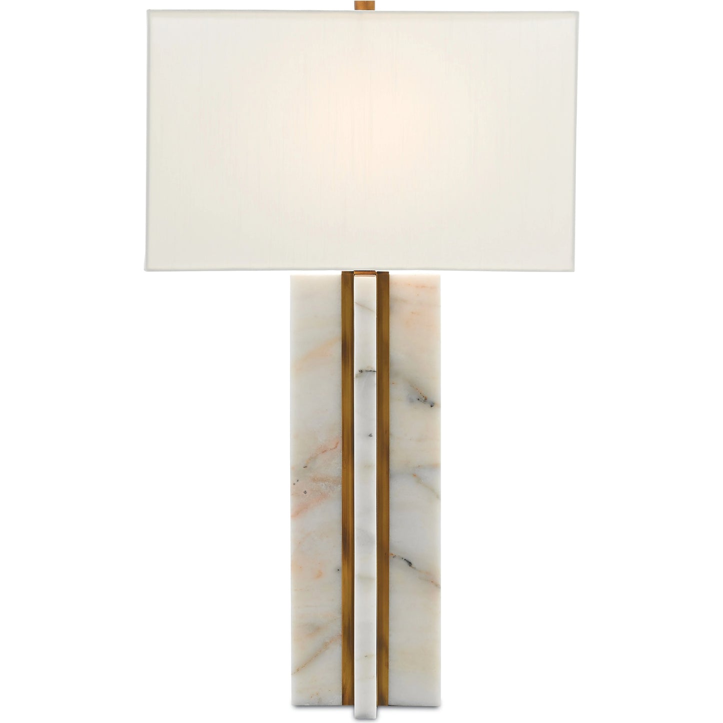 041 S-258163 | Primary Silo | Khalil Table Lamp by Currey and Company in marble, antique brass. Made from marble, metal in a modern style.