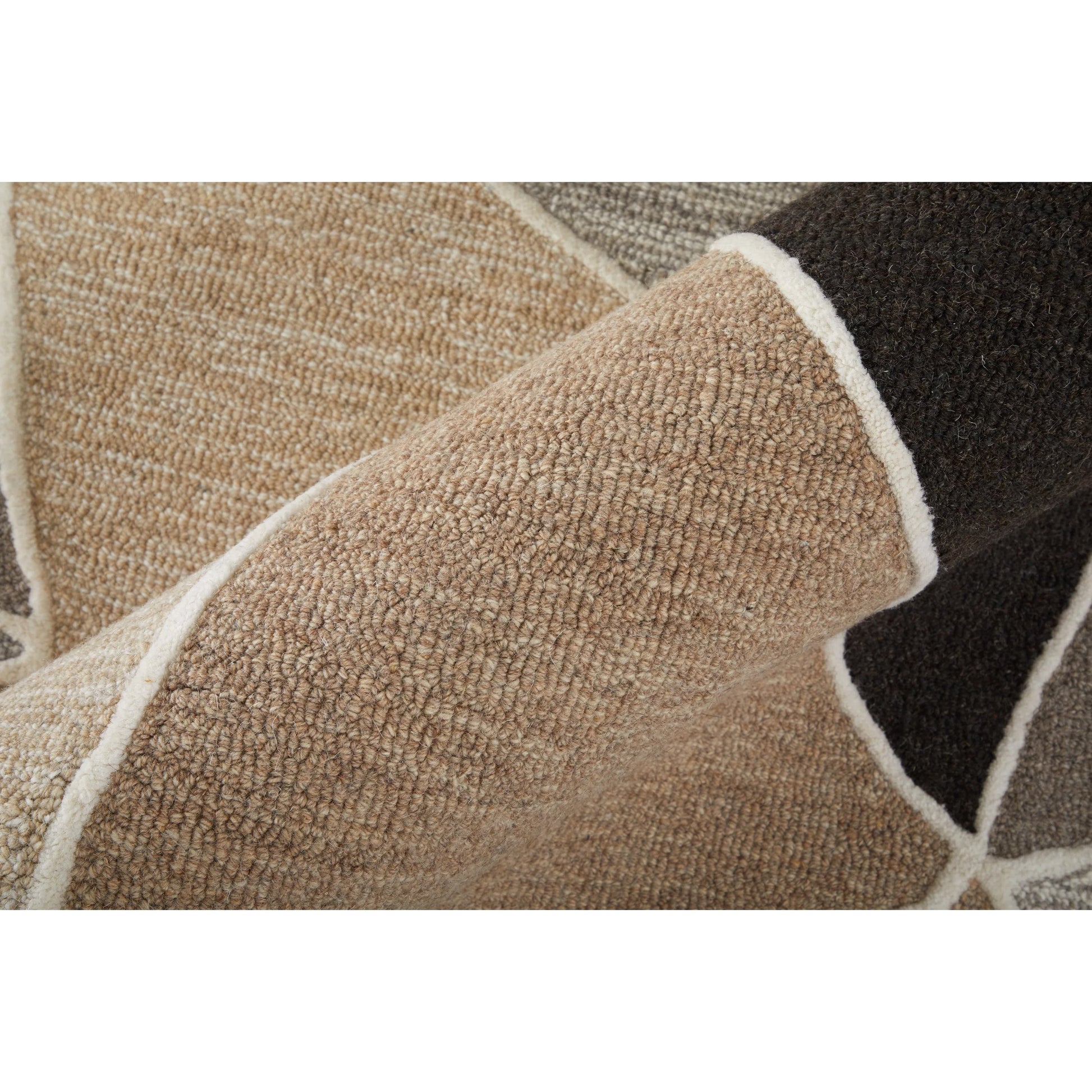 Kimball Transitional KIM8A33F Rug by Feizy in gray, black, brown. Made from wool in a unique style.