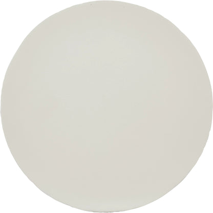 Gallo Drinks Table by Currey and Company in gesso white. Made from cast aluminum in a transitional style.