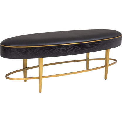Ellipse Bench by Global Views. Made from unique in a transitional style.