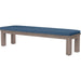 Laguna Outdoor Dining Bench by Sunset West in browns. Made from aluminum in a modern style.