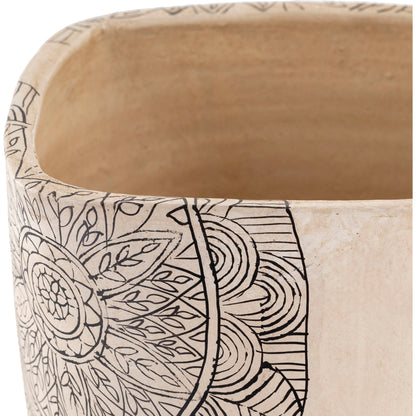 Argil - 24969 by Surya in black and painted. Made from terracotta in a eclectic & global style.