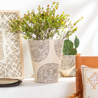 Argil - 24969 by Surya in black and painted. Made from terracotta in a eclectic & global style.