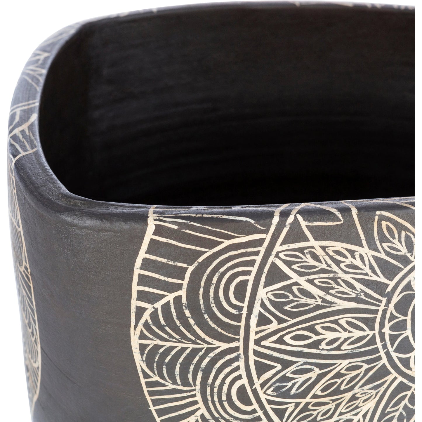 005 SI-1876565 | Closeup | Argil - 24969 by Surya in black and painted. Made from terracotta in a eclectic & global style.