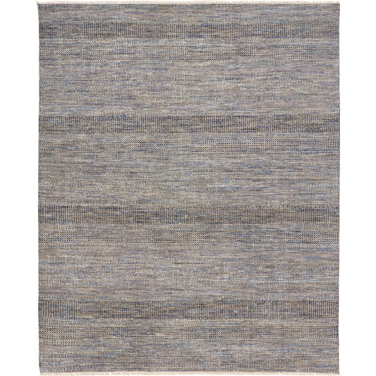 Janson Transitional Stripes Rug - I6064 by Feizy in silver. Made from wool, viscose in a unique style.