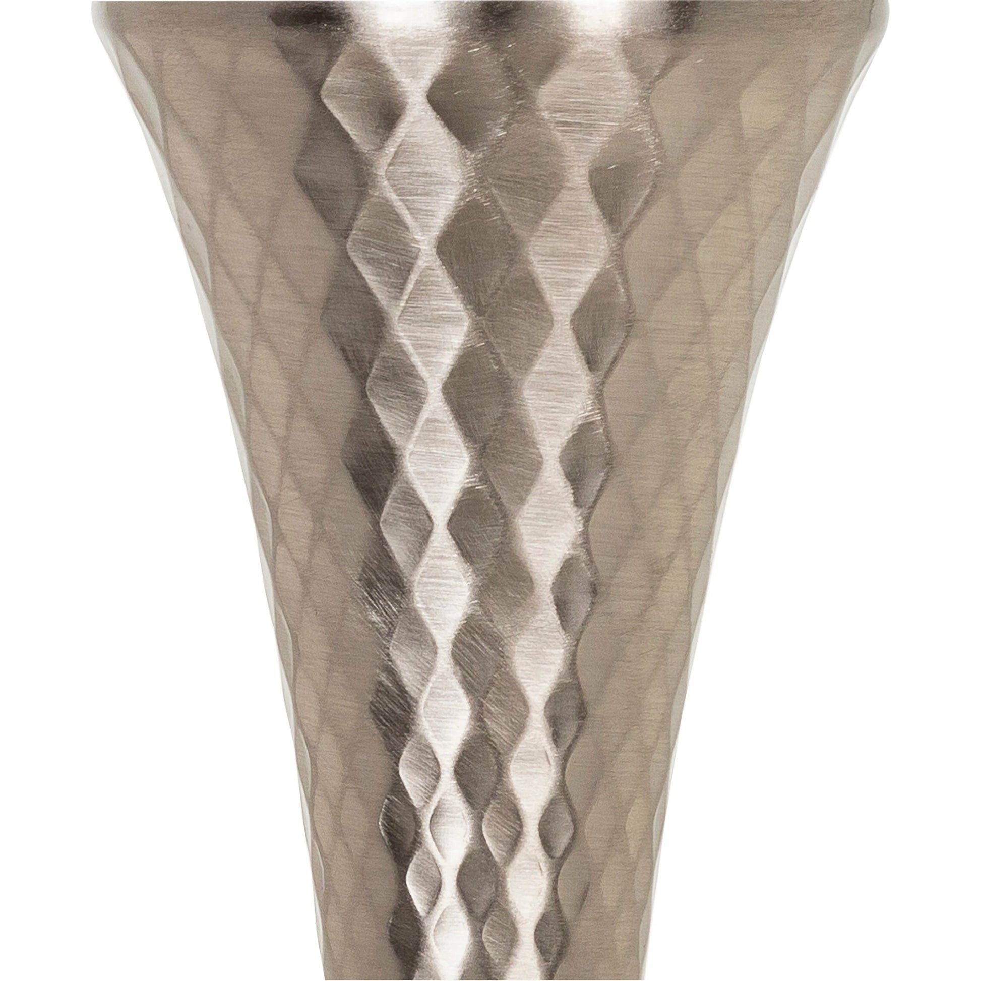 Aegina - 30289 by Surya in translucent, gray, white, metallic nickel and polishedbrushed. Made from linen, polyester, metal in a modern style.