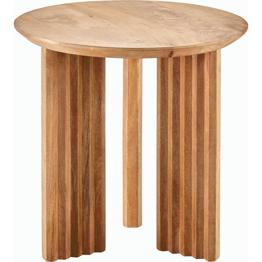 Agnes End Table by Surya in top: brown, base: brown and lacqueredlacquered. Made from mango wood in a modern style.