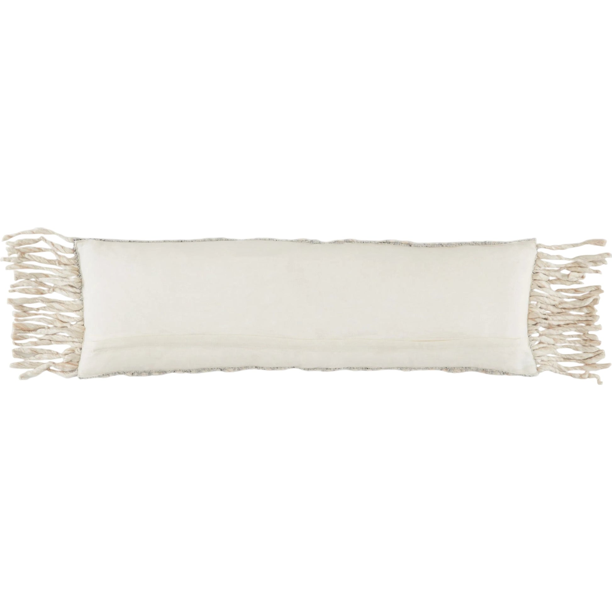 Angora AGO01 Pillow by Jaipur Living in gray, cream. Made from 70% wool, 20% polyester, 10% linen in a unique style.