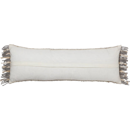 Angora AGO24 Pillow by Jaipur Living in taupe, gray. Made from 40% wool 40% pet yarn 20% viscose in a unique style.