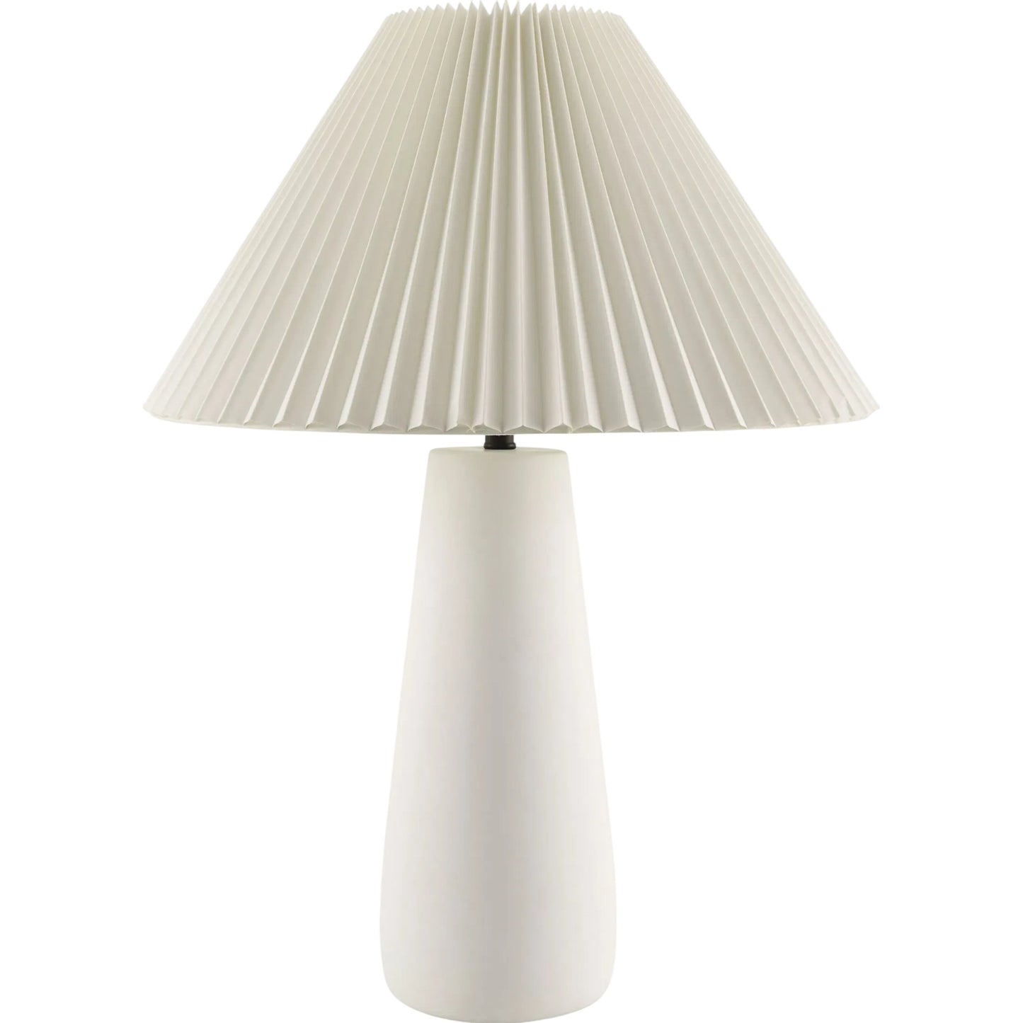 001 SI-2349591 | Primary Silo | Algoz Accent Table Lamp by Livabliss in body: white; shade: white; finial: metallic - nickel; harp: metallic - nickel; cord: white and hand painted. Made from concrete, cotton, iron in a modern style.