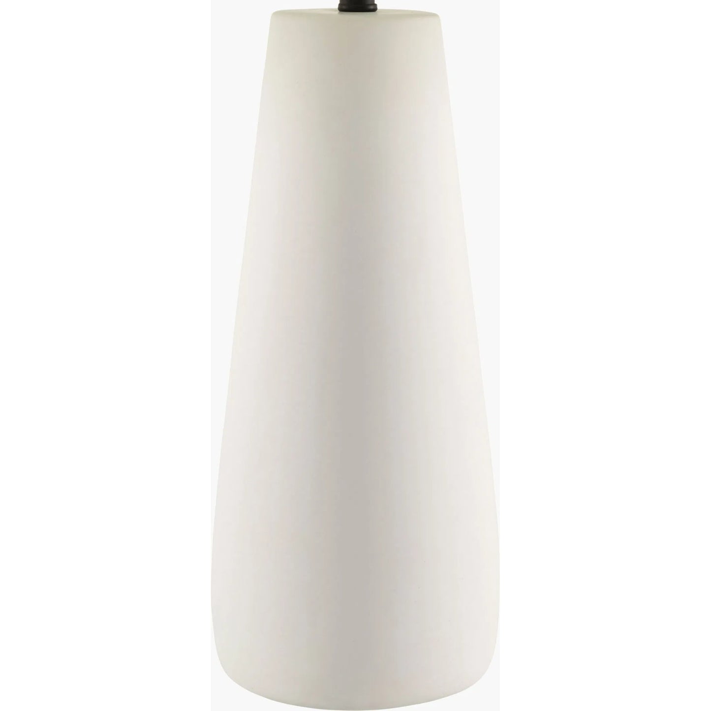 002 SI-2349591 | Closeup | Algoz Accent Table Lamp by Livabliss in body: white; shade: white; finial: metallic - nickel; harp: metallic - nickel; cord: white and hand painted. Made from concrete, cotton, iron in a modern style.