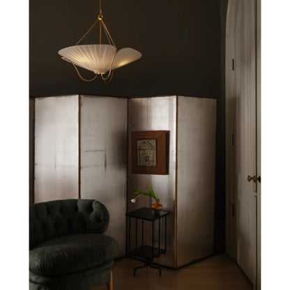 Gerhard Pendant by Hudson Valley in aged brass. Made from unique in a modern style.
