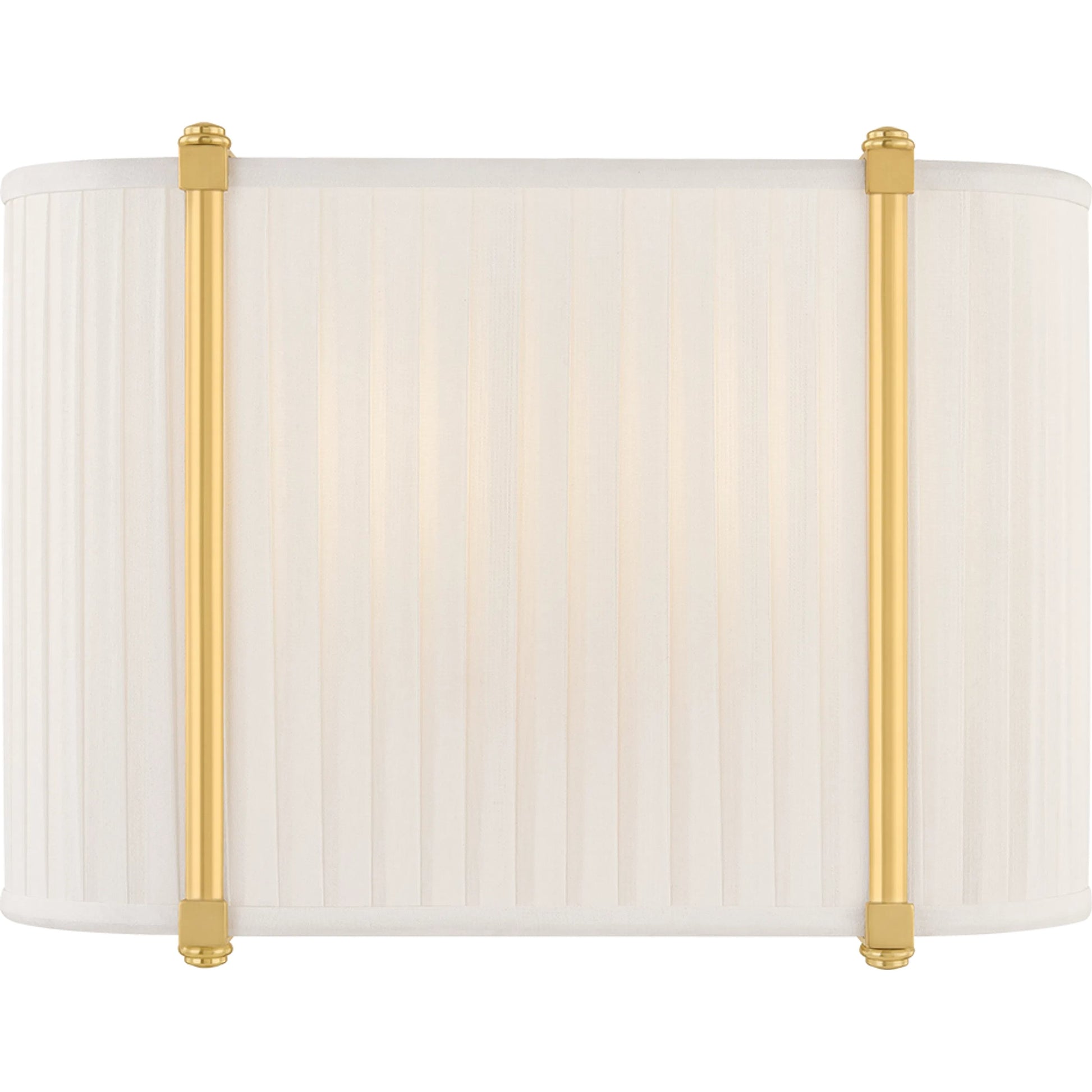 Cornell Wall Sconce by Hudson Valley in aged brass. Made from unique in a transitional style.