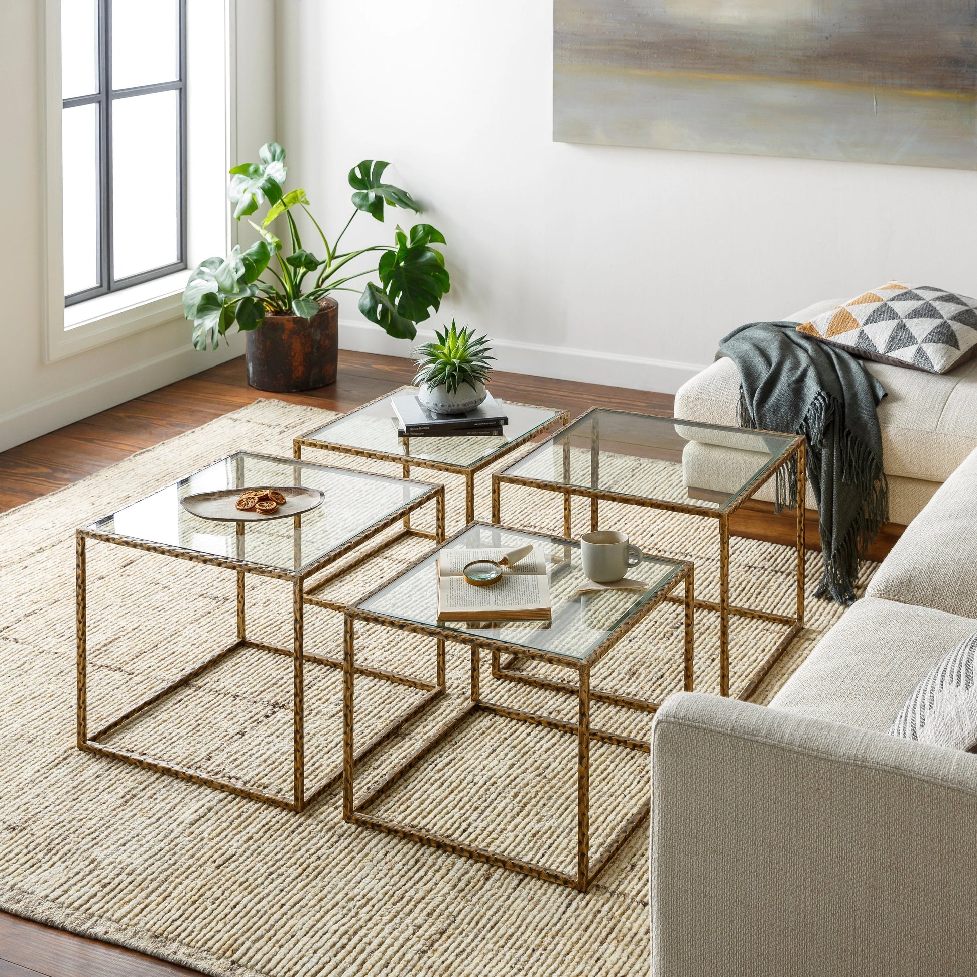 Alchemist - 30100 by Vivir x Surya in beige, taupe, sandstone, ivory, sage. Made from wool in a modern style.