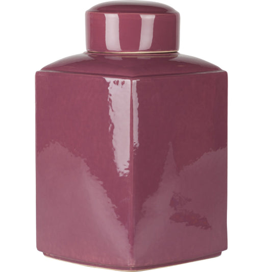 Athens Jar Decorative Accent - 14146 by Surya in eggplant. Made from ceramic in a modern style.