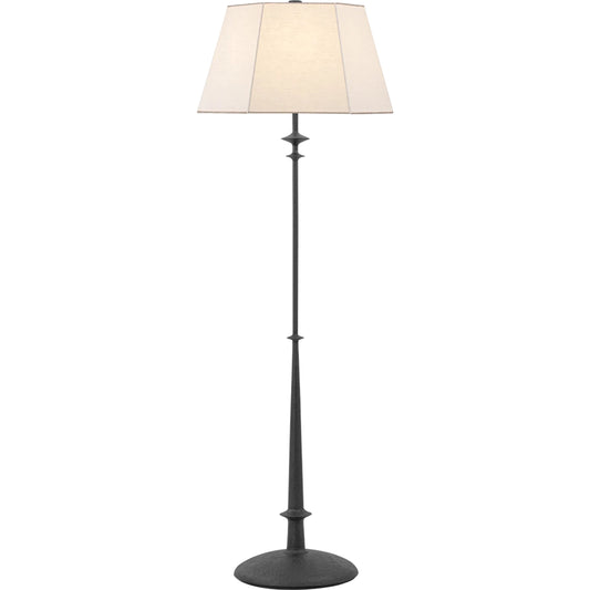 Celmins Floor Lamp by Hudson Valley in black iron. Made from unique in a rustic style.