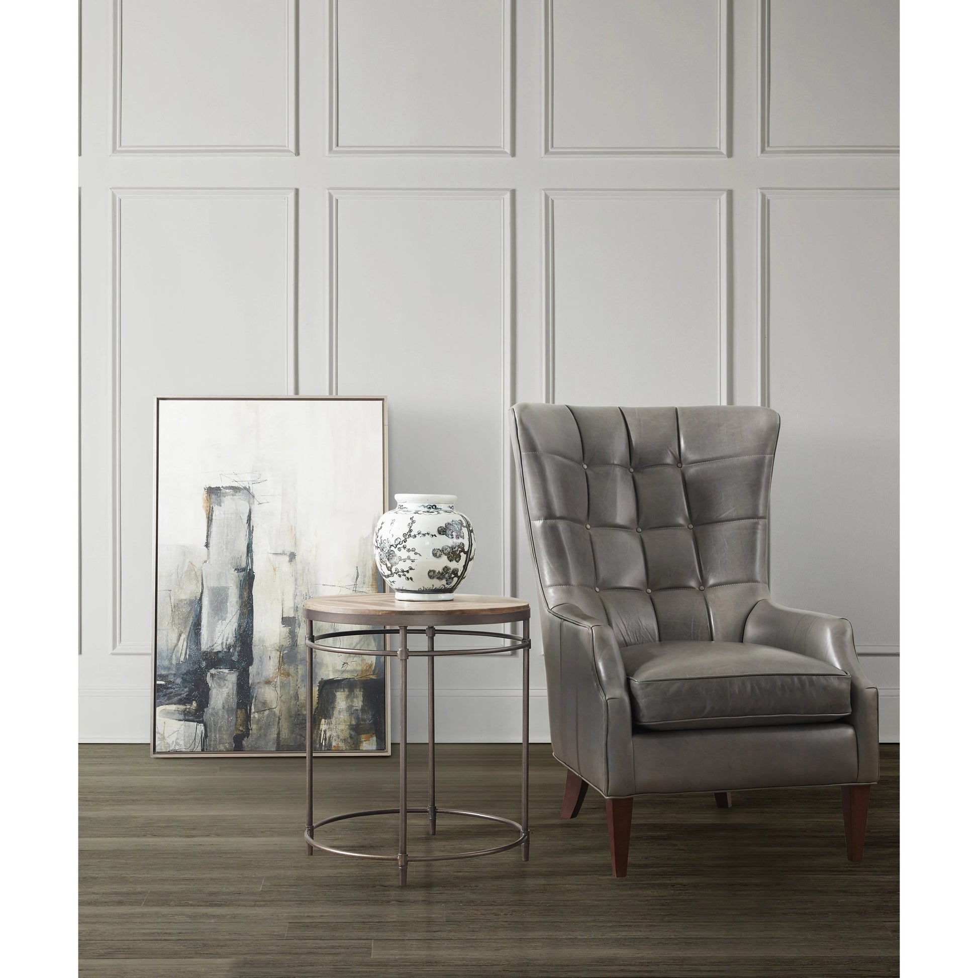 St. Armand Round End Table by Hooker Furniture. Made from unique in a modern style.
