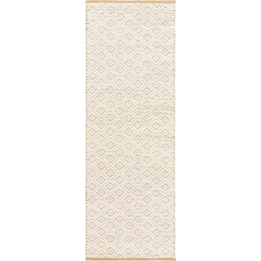 Ahlat Rug - 32454 by Livabliss in mustard, cream. Made from main: 70% wool, main: 30% cotton in a unique style.