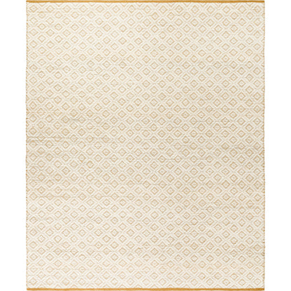 Ahlat Rug - 32454 by Livabliss in mustard, cream. Made from main: 70% wool, main: 30% cotton in a unique style.