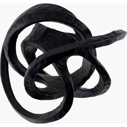 Zahira Decorative Sculpture 540655 by Surya in black and powder coated. Made from aluminum in a modern style.