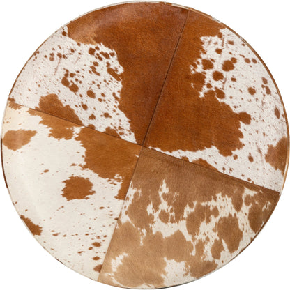 Abilene - 32627 by Livabliss in pale pink, brick, sepia, clay, ash. Made from top: 100% hair on hide, fill: 100% foam, frame: wood in a rustic style.