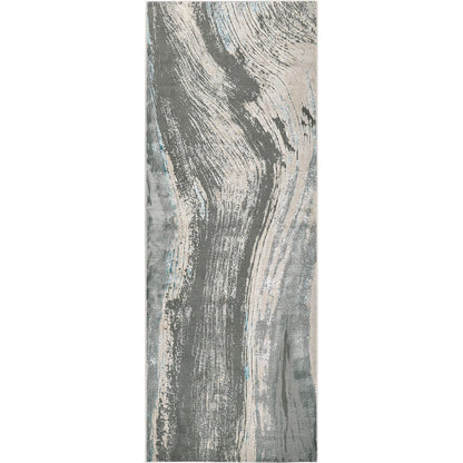 Azure Rug - 3524F by Feizy in gray, ivory, blue. Made from polyester, polypropylene in a unique style.