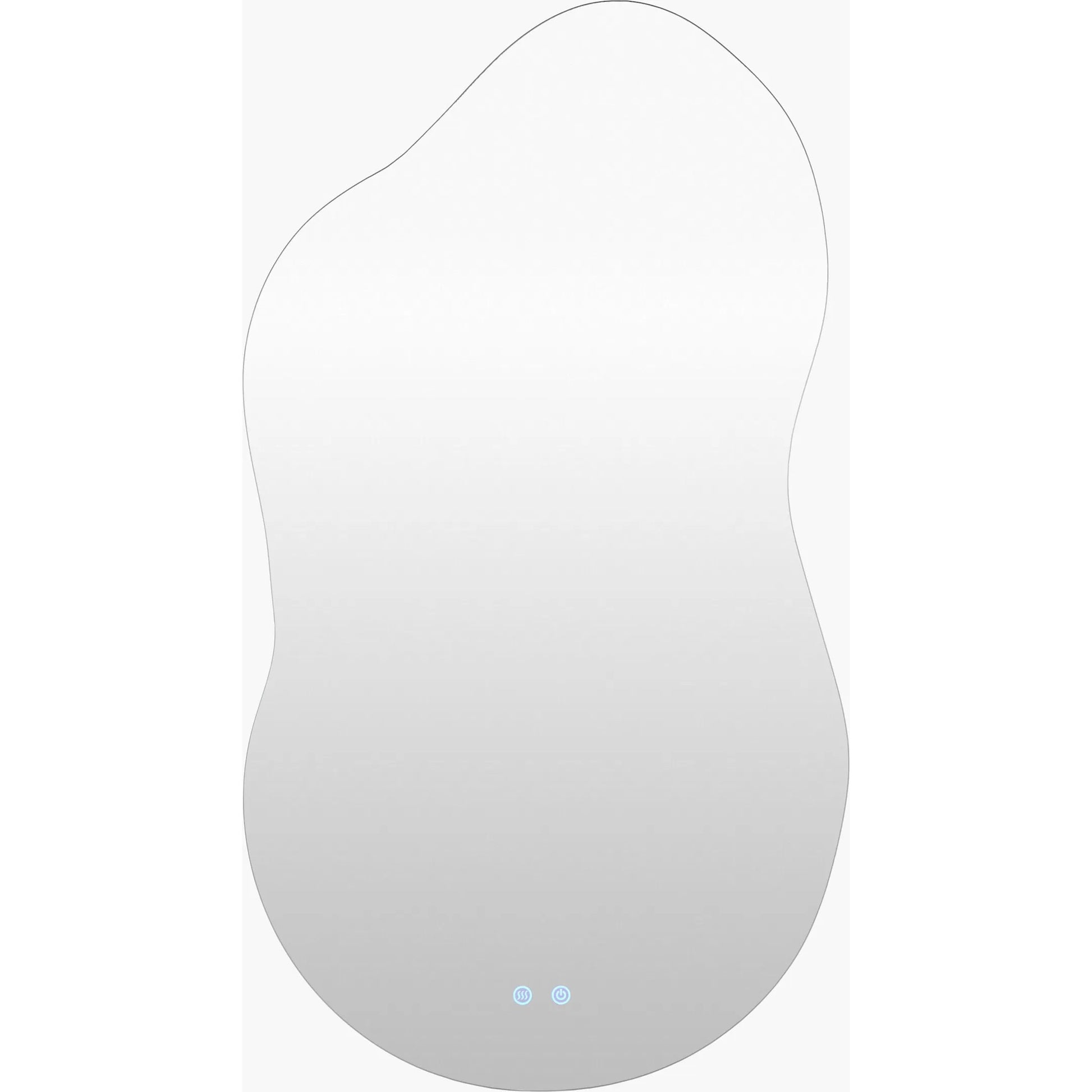Laika Vanity Mirror by Livabliss in pearl, silver, sky blue. Made from aluminum in a unique style.