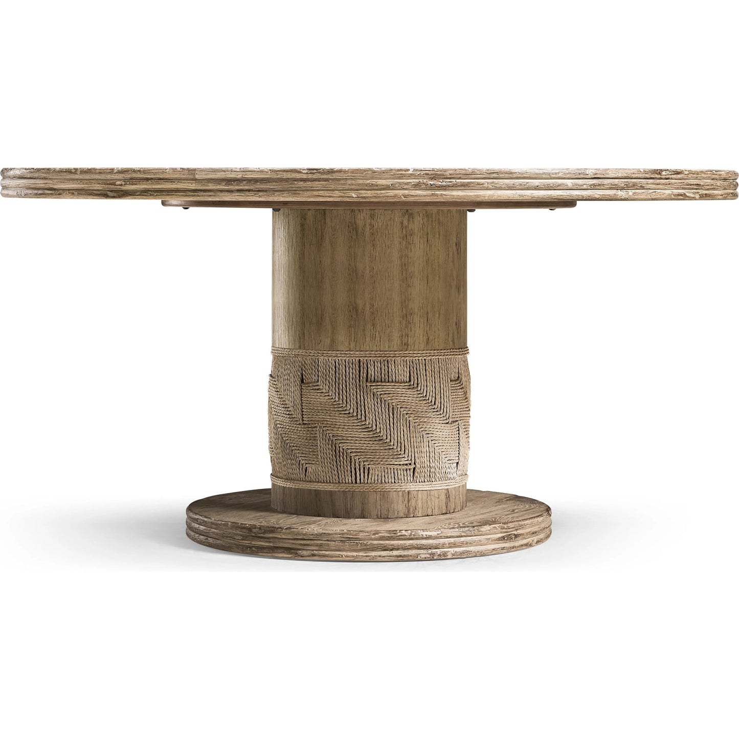 002 SI-2462569 | Additional Silo | 60" Sagehill Round Dining Table by Jonathan Charles in timberon grey oak. Made from oak in a cottage & farmhouse style.