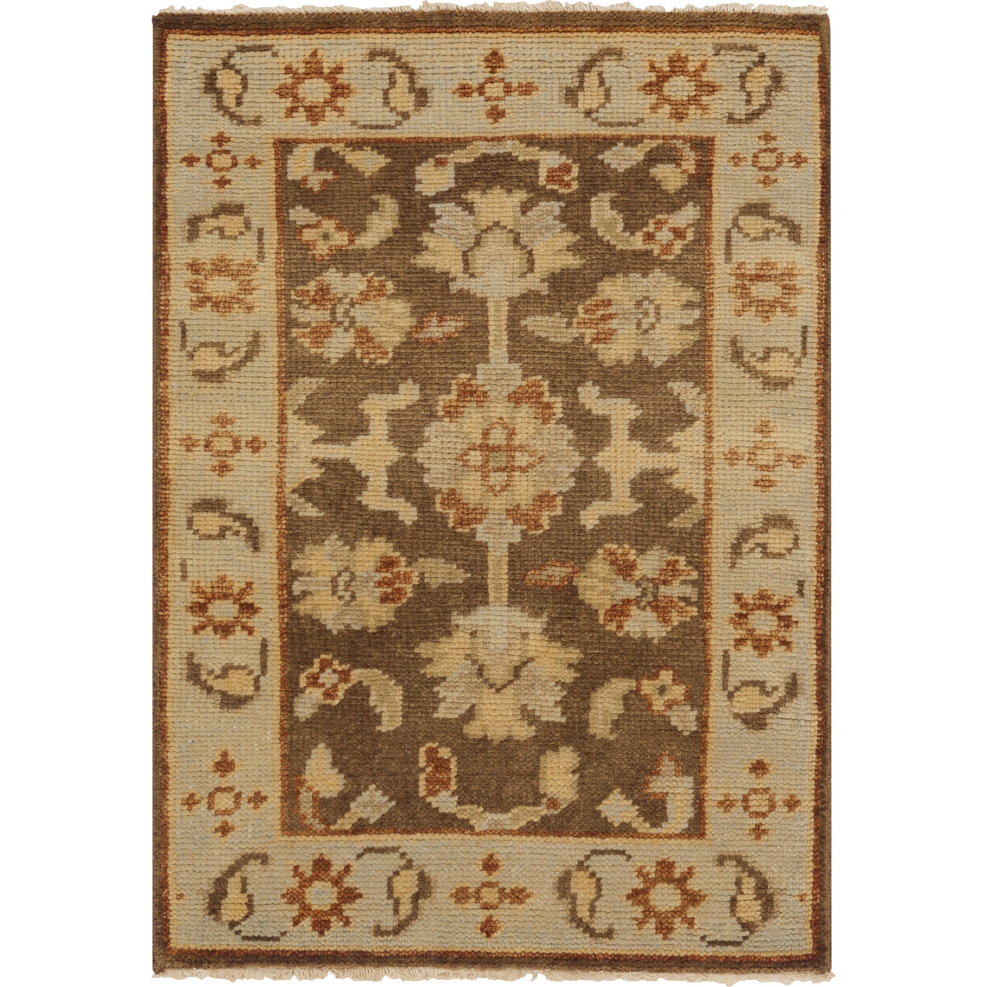 Ainsley Rug - 1673 by Surya in brown, beige, rust, yellow, tan, bright yellow. Made from 100% new zealand wool in a unique style.