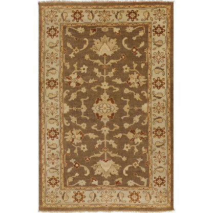 Ainsley Rug - 1673 by Surya in brown, beige, rust, yellow, tan, bright yellow. Made from 100% new zealand wool in a unique style.