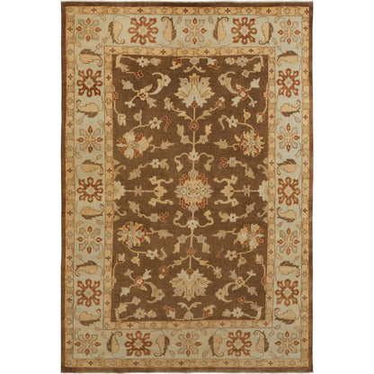 Ainsley Rug - 1673 by Surya in brown, beige, rust, yellow, tan, bright yellow. Made from 100% new zealand wool in a unique style.