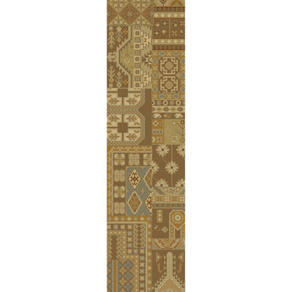 Ainsley Rug - 1674 by Surya in rust, medium brown, mustard, sage, light brown. Made from 100% new zealand wool in a unique style.