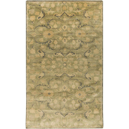 Ainsley Rug - 1676 by Surya in light olive, mustard, beige, olive. Made from 100% new zealand wool in a unique style.