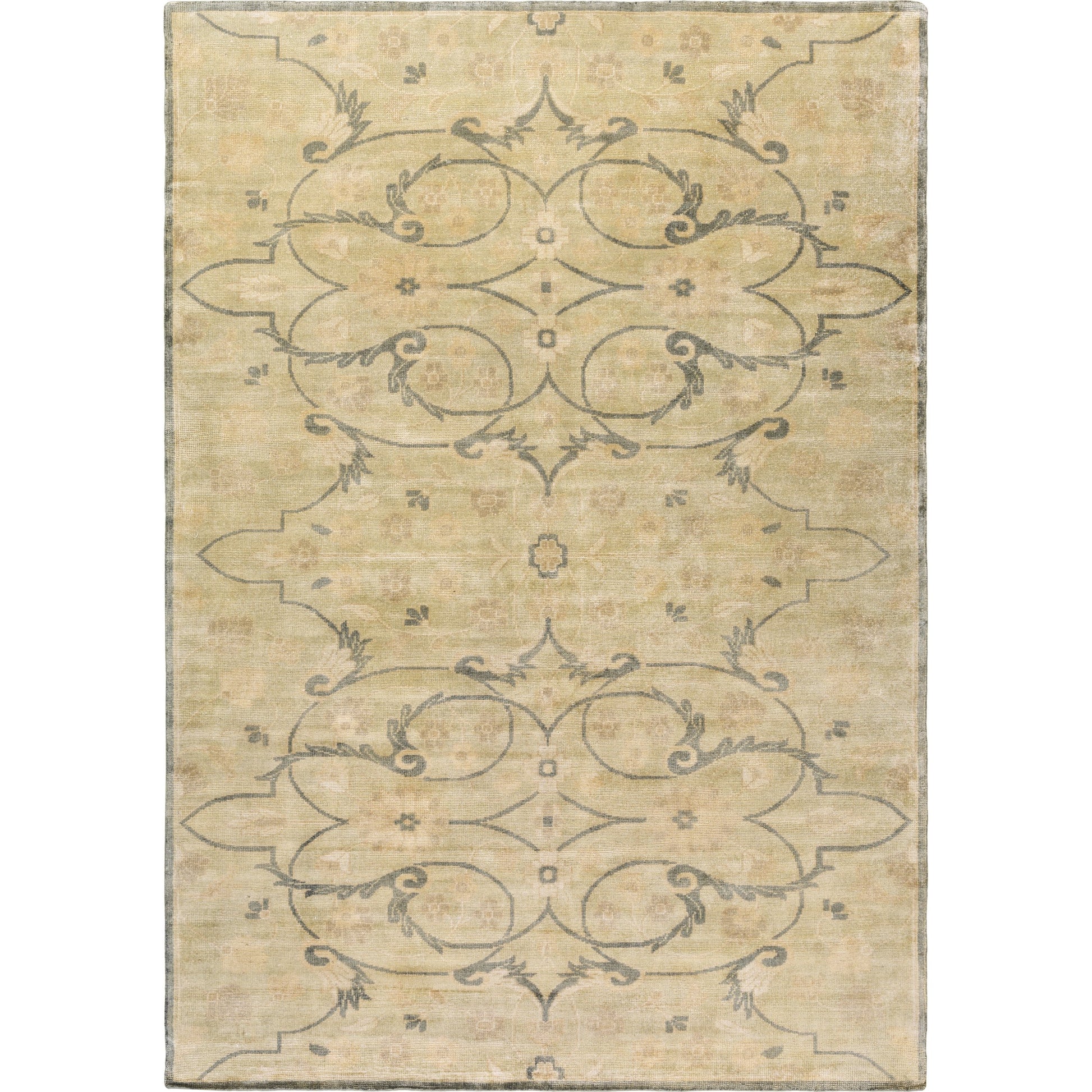Ainsley Rug - 1676 by Surya in light olive, mustard, beige, olive. Made from 100% new zealand wool in a unique style.