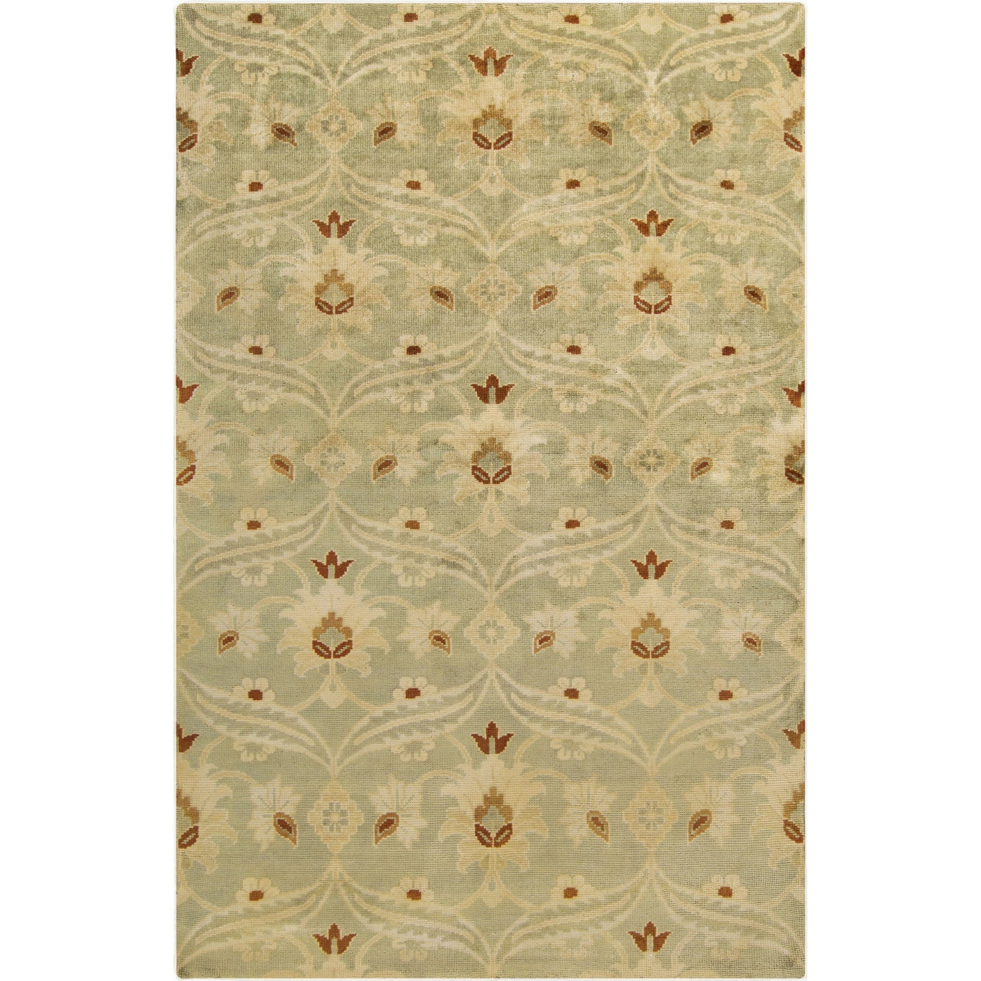 Ainsley Rug - 1677 by Surya in light olive, rust, tan, camel. Made from 100% new zealand wool in a unique style.