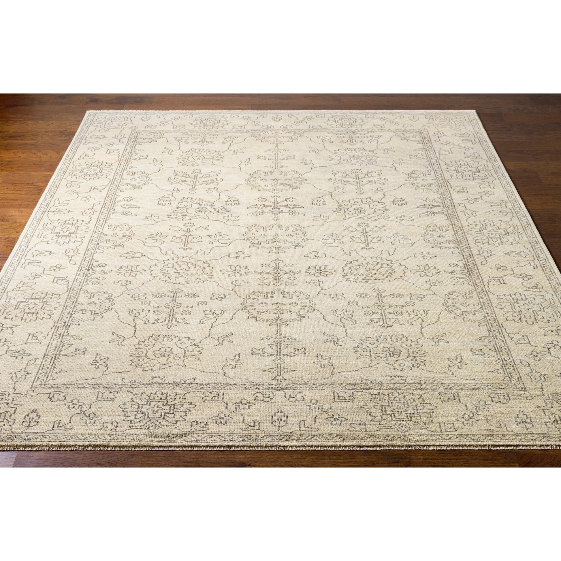 Ainsley Rug - 12726 by Surya in taupe, charcoal. Made from 100% new zealand wool in a unique style.