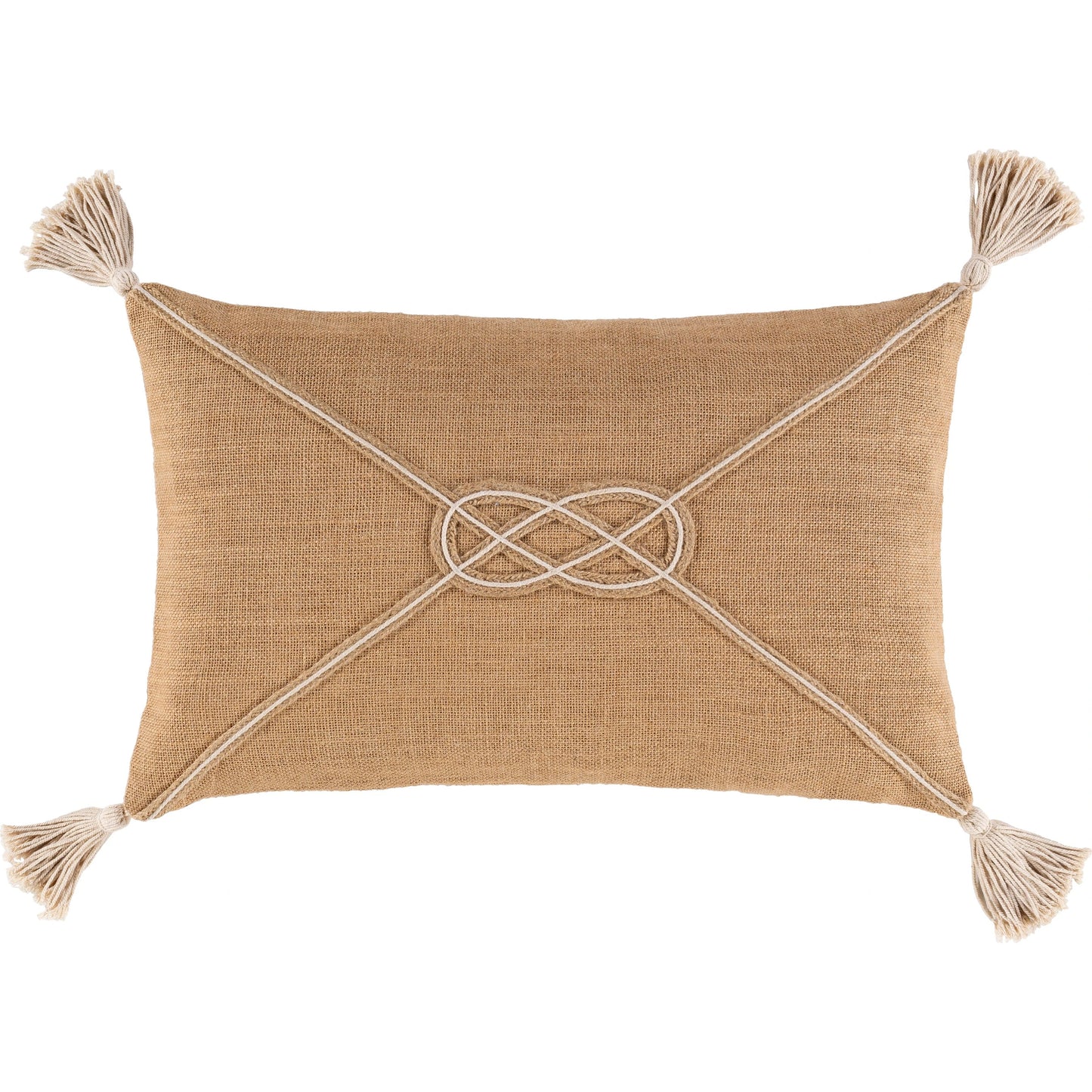 000 SI-1886129,SI-1886130 | Primary Silo | Marion Pillow - 13834 by Surya in brown, light gray. Made from 100% jute in a coastal style.