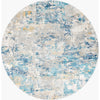 Light Blue, Mustard, Light Gray, Off-White / 5'3" Round