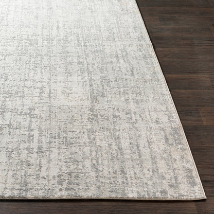 Aisha AIS-2305 Rug by Livabliss in light gray, gray, off-white. Made from 70% viscose, 30% polyester in a unique style.