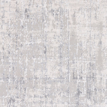 Aisha AIS-2305 Rug by Livabliss in light gray, gray, off-white. Made from 70% viscose, 30% polyester 